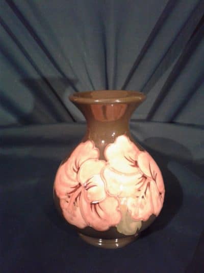 SOLD Walter Moorcroft hybiscus bulbous vase Antiques Scotland Antique Ceramics 3