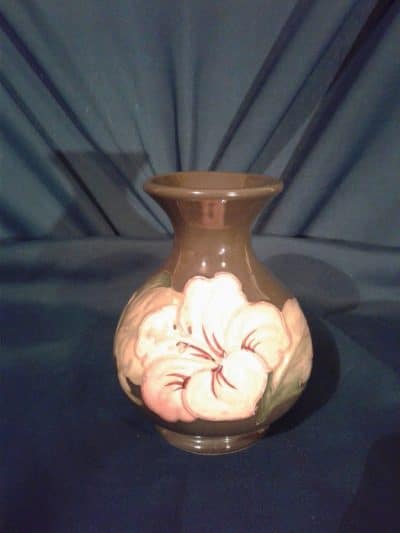SOLD Walter Moorcroft hybiscus bulbous vase Antiques Scotland Antique Ceramics 4
