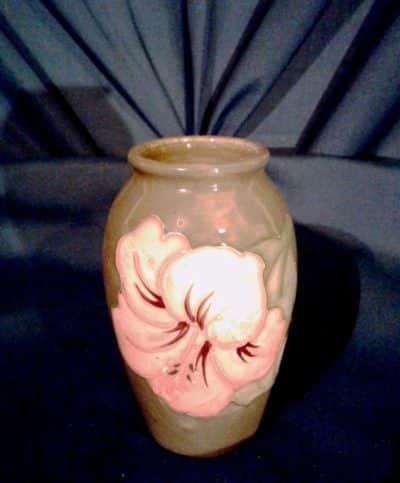 SOLD Moorcroft Coral Hibiscus vase