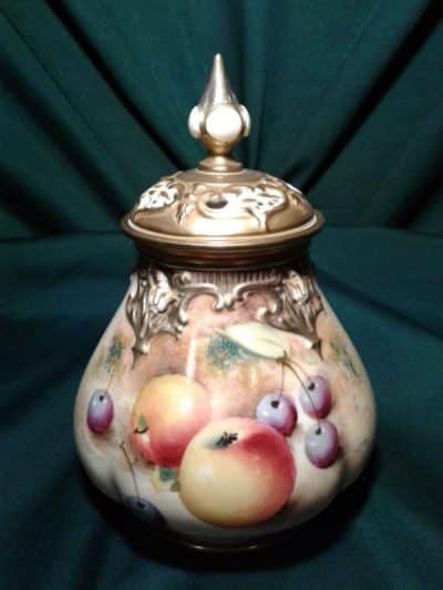 Sold Worcester fallen fruits pot pourri by William Roberts Antiques Scotland Antique Art 3