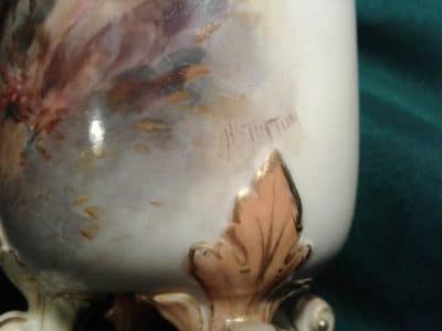 Worcester vase Highland cattle by, Harry Stinton - Image 5