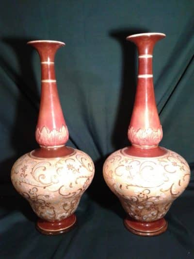 SOLD A huge pair of Royal Doulton vases Antiques Scotland Antique Ceramics 6
