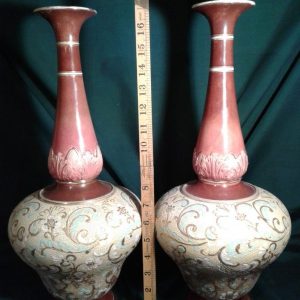 SOLD A huge pair of Royal Doulton vases Antiques Scotland Antique Ceramics