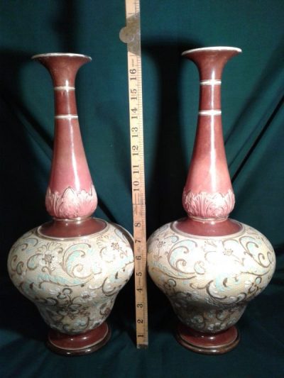 SOLD A huge pair of Royal Doulton vases Antiques Scotland Antique Ceramics 3