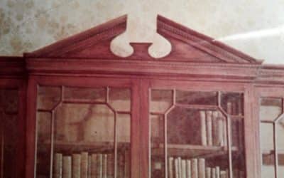 George 111 styled Four door breakfront mahogany bookcase. - Image 3