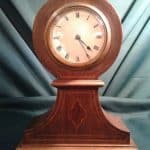 SOLD Edwardian mahogany mantle clock Antiques Scotland Antique Clocks
