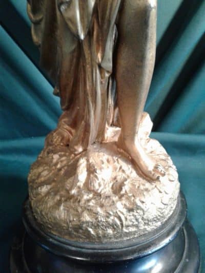 Gilt metal Art Nouveau figure - Image 4