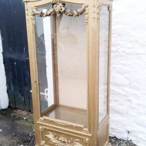19th cent Italian gilt display cabinet 19th century Antique Cabinets