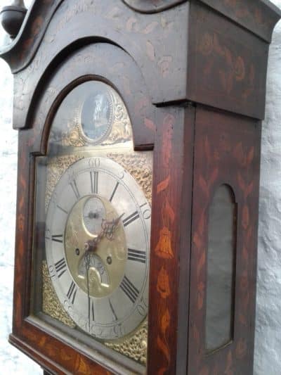 SOLD 18th c Marquetry Automaton longcase clock. - Image 5