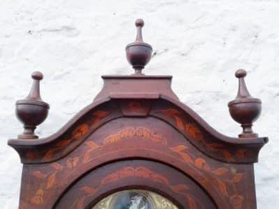 SOLD 18th c Marquetry Automaton longcase clock. - Image 7