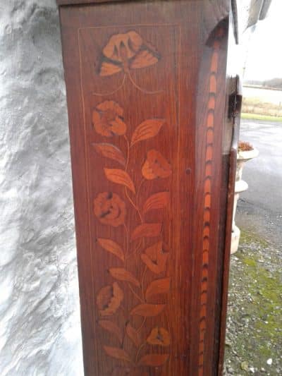 SOLD 18th c Marquetry Automaton longcase clock. 18th Cent Antique Clocks 14