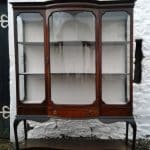 SOLD Edwardian mahogany bowfront display cabinet Antique cabinets Glasgow Antique Cabinets