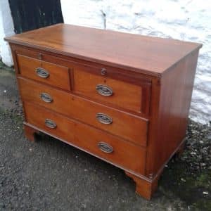 SOLD Georgian mahogany bachelor chest of drawers 18th Cent Antique Chest Of Drawers
