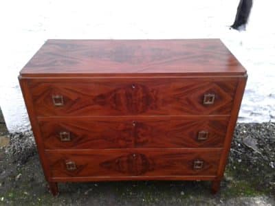 SOLD Art Deco mahogany chest of drawers Antiques Scotland Antique Art 4