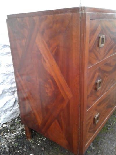 SOLD Art Deco mahogany chest of drawers - Image 4