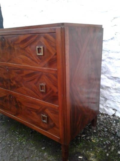 SOLD Art Deco mahogany chest of drawers Antiques Scotland Antique Art 7
