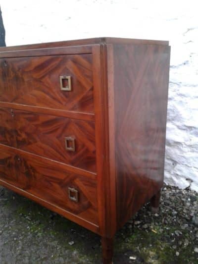 SOLD Art Deco mahogany chest of drawers - Image 5