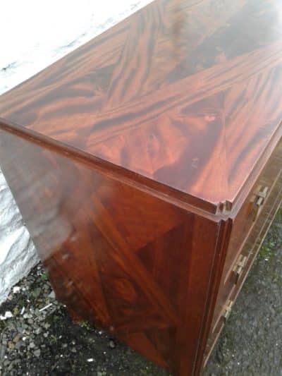 SOLD Art Deco mahogany chest of drawers - Image 8