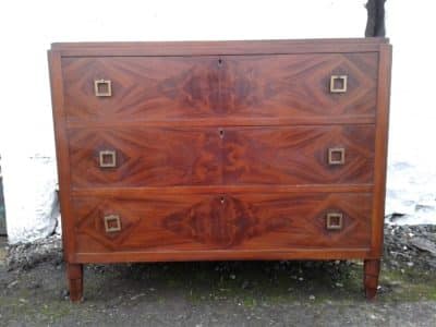 SOLD Art Deco mahogany chest of drawers Antiques Scotland Antique Art 3