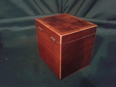 Georgian mahogany tea caddy - Image 4