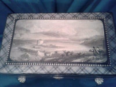 Rare 18th century Scottish tartan tea caddy - Image 4