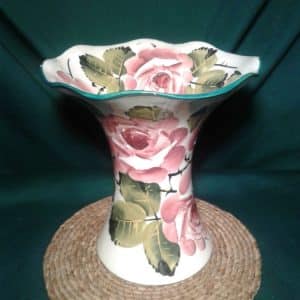 SOLD Scottish Wemyss Lady Eva vase. Roses. Roses Antique Ceramics