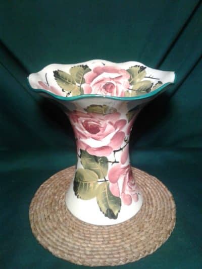 SOLD Scottish Wemyss Lady Eva vase. Roses. Roses Antique Ceramics 3