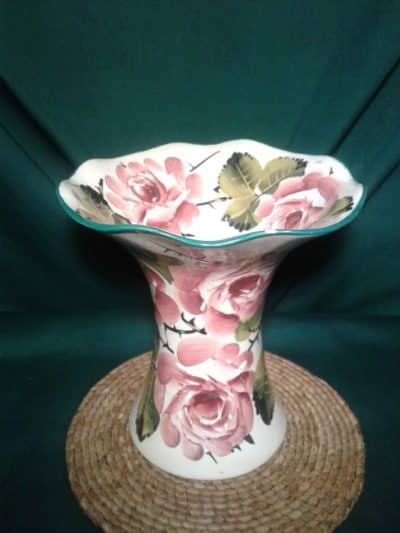 SOLD Scottish Wemyss Lady Eva vase. Roses. Roses Antique Ceramics 4