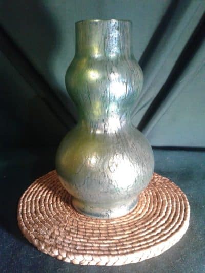 Loetz papillion creta double gourd vase. - Image 2