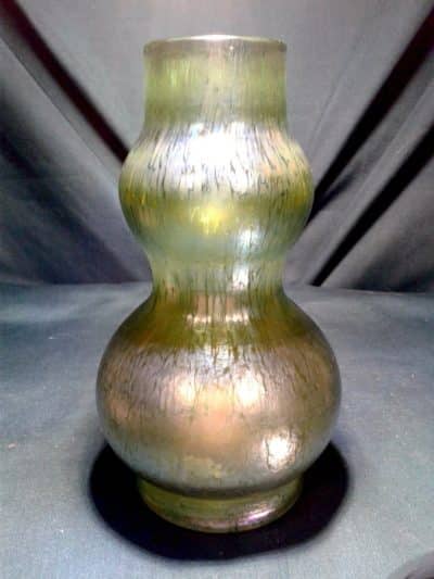 Loetz papillion creta double gourd vase. Antiques Scotland Collectors Glass 6