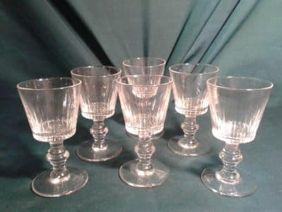 Set of six Victorian sherry glasses Antiques Scotland Antique Furniture 5