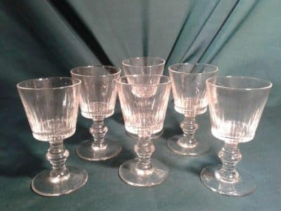 Set of six Victorian sherry glasses - Image 3