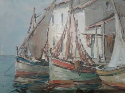SOLD Jeon Bonneric French Impressionist 19th century Antique Art 5