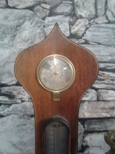 Victorian mahogany banjo barometer Antiques Scotland Antique Barometers 7
