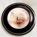 Worcester plate. Circa 1926 (Pheasants by Jas Stinton) Antique Worcester Antique Art