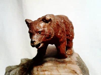 SOLD Early 20th century bear bookends 19th century Antique Art 7