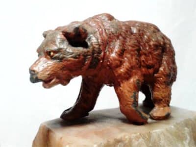 SOLD Early 20th century bear bookends 19th century Antique Art 5