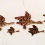 SOLD Victorian brass flying ducks. brass Antique Furniture