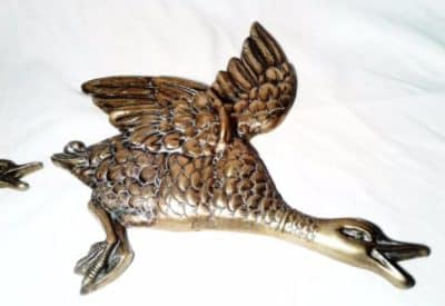 SOLD Victorian brass flying ducks. - Image 2
