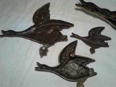 SOLD Victorian brass flying ducks. - Image 7