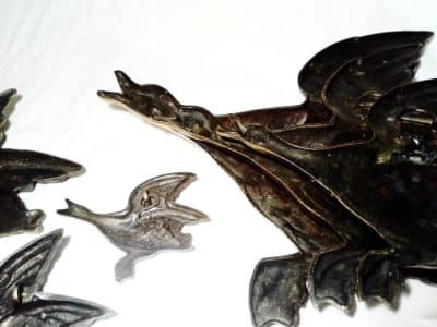 SOLD Victorian brass flying ducks. - Image 8