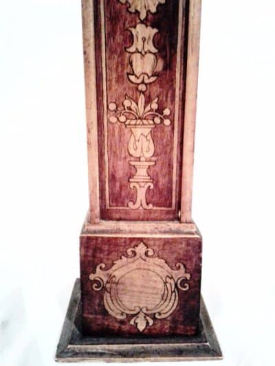 SOLD Edwardian mahogany miniature longcase clock - Image 4