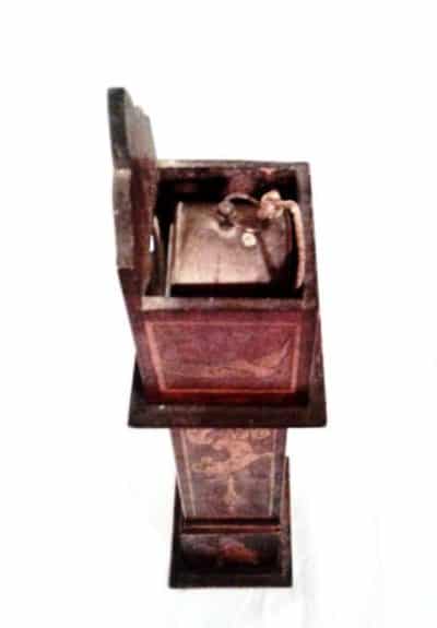 SOLD Edwardian mahogany miniature longcase clock - Image 3