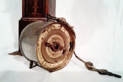 SOLD Edwardian mahogany miniature longcase clock - Image 10