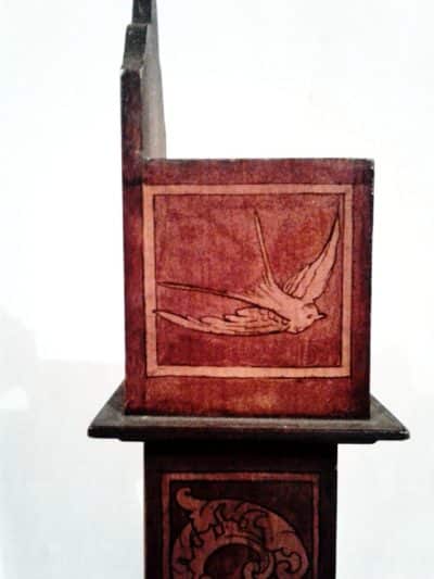 SOLD Edwardian mahogany miniature longcase clock - Image 8