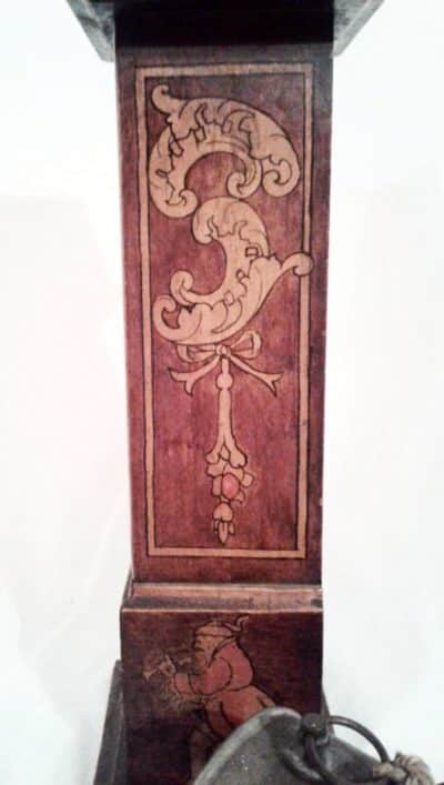 SOLD Edwardian mahogany miniature longcase clock - Image 7