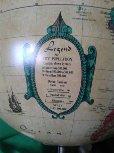 SOLD Vintage Denmark terrestrial globe - Image 3