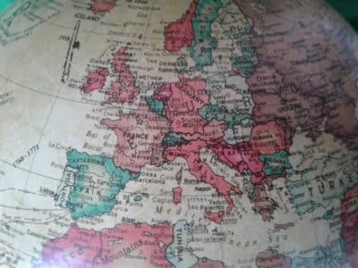 SOLD Vintage Denmark terrestrial globe - Image 4