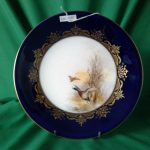 SOLD Worcester cabinet plate signed by James Stinton Antiques Scotland Antique Art