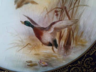 SOLD Worcester cabinet plate signed by James Stinton - Image 2